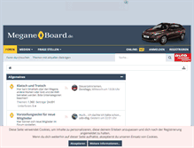 Tablet Screenshot of megane-board.de